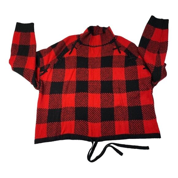 NO BOUNDARIES Juniors’ Pattern Mock Neck Sweater - Picture 5 of 9